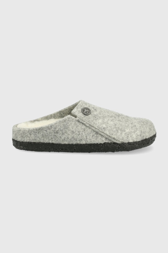 Birkenstock kapcie wełniane dziecięce szary 1015182
