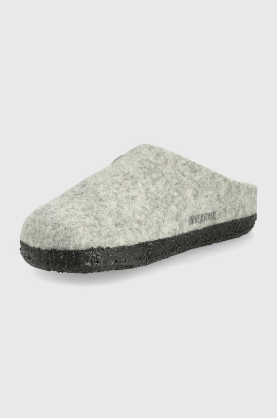 Chłopiec Birkenstock kapcie wełniane dziecięce 1015182 szary