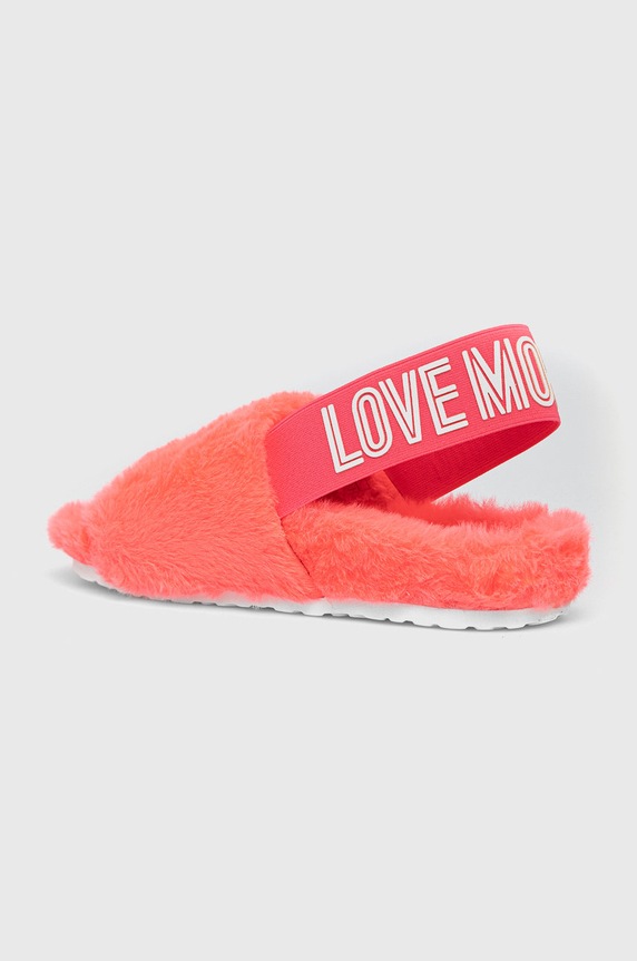 Obuwie Love Moschino kapcie JA16013H1FIY0604 różowy