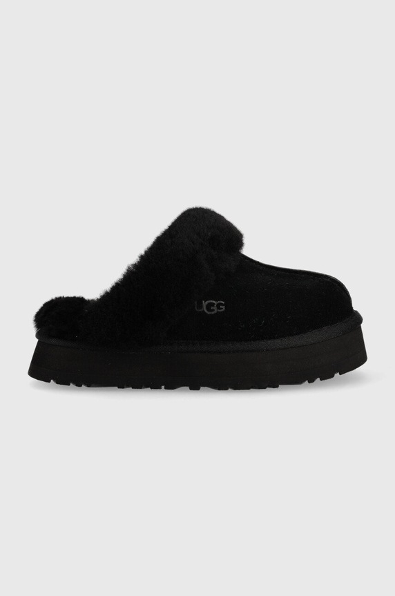Kožené papuče UGG Disquette W Disquette čierna 1122550.BLK