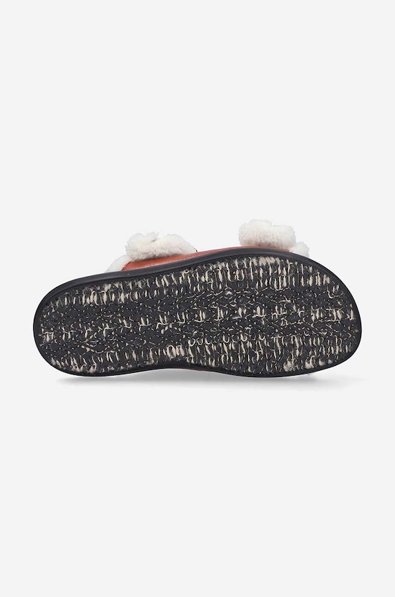 Παντόφλες Marni Fussbett FBMS014501.P5045 καφέ AW22