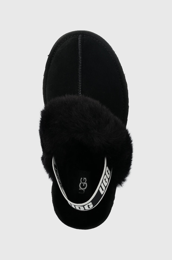 Kožne kućne papuče UGG Funkette crna 1130395K.BLK