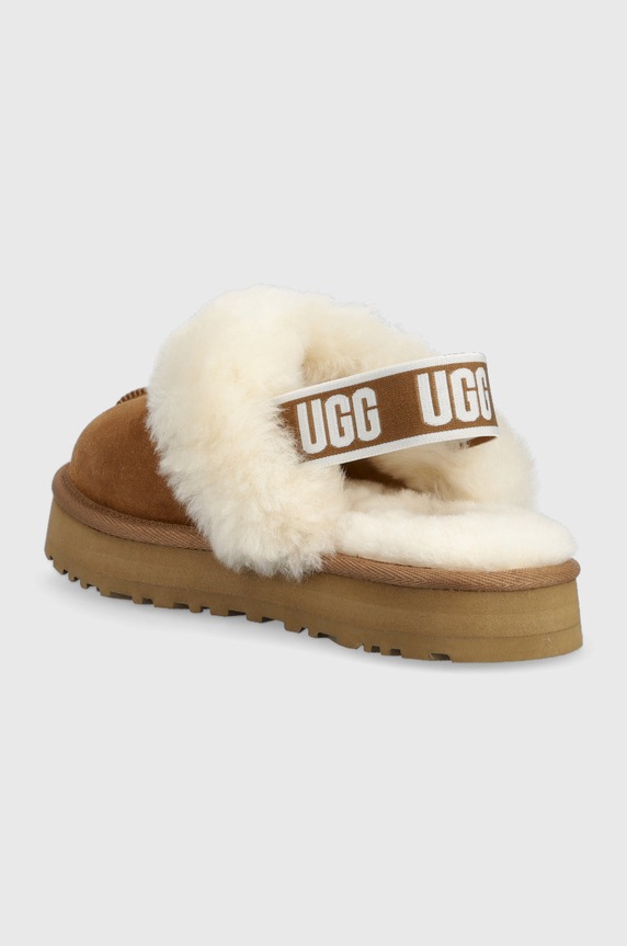 Dziewczynka UGG kapcie skórzane FUNKETTE 1130395K.CHE brązowy
