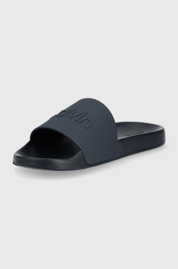 Cipők Calvin Klein papucs Pool Slide HM0HM00636.DW4 sötétkék