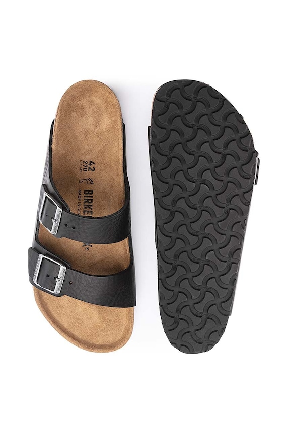 Шкіряні шльопанці Birkenstock Arizona 1023115.BLK чорний