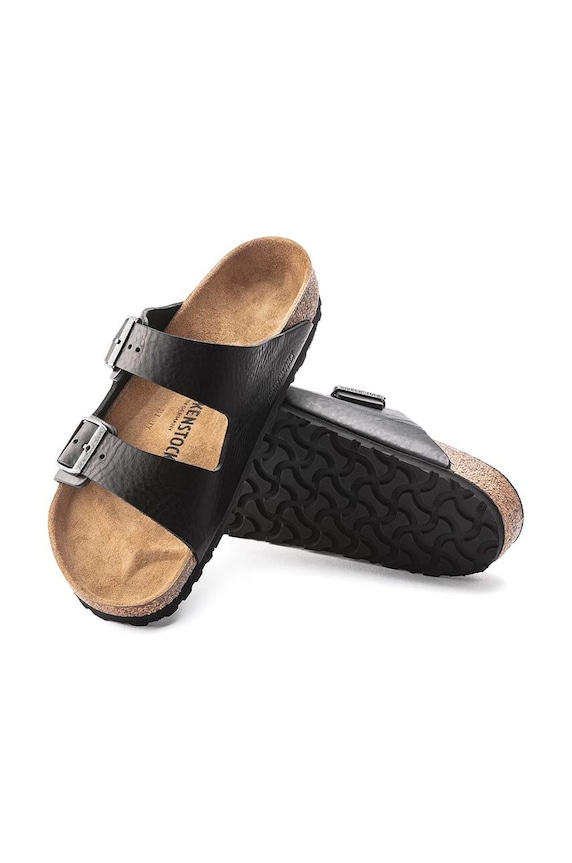Шкіряні шльопанці Birkenstock Arizona 1023115.BLK