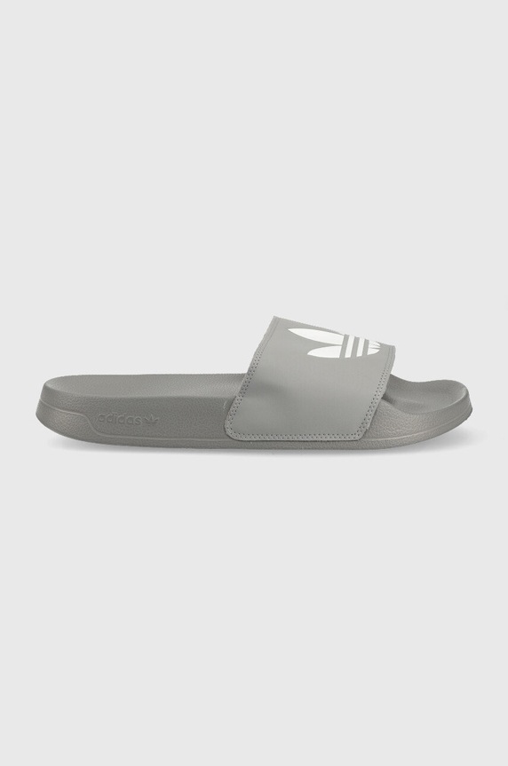 Šľapky adidas Originals Adilette plochý sivá FU7592