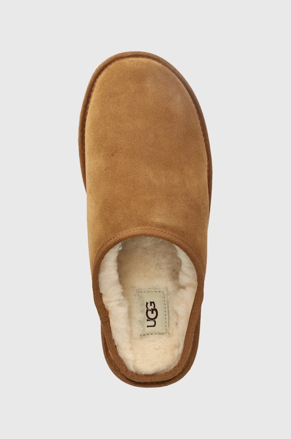 Велурени чехли UGG Classic Slip-on кафяв 1129290.CHE