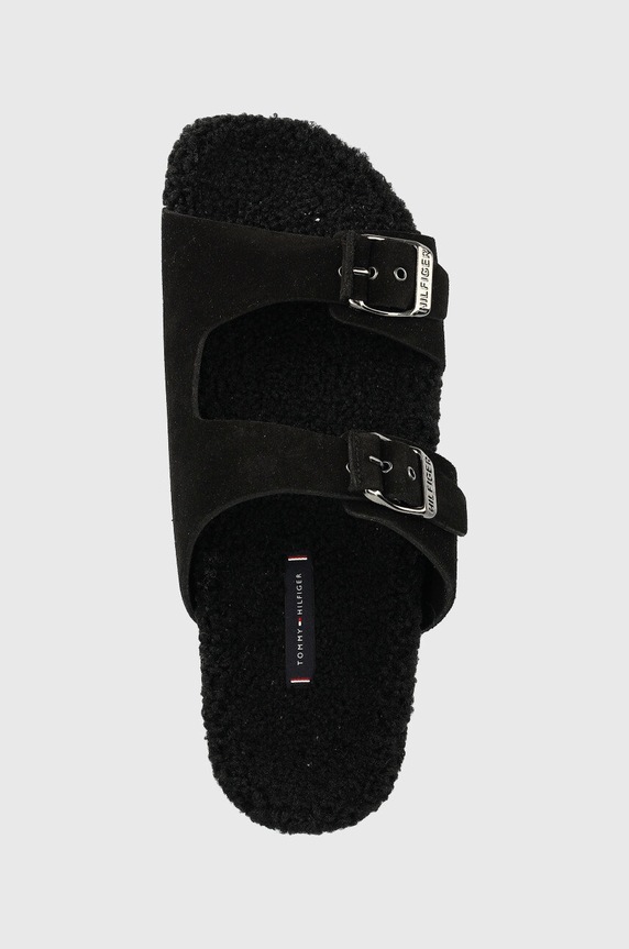 Natikači iz semiša Tommy Hilfiger črna FM0FM04322.BDS