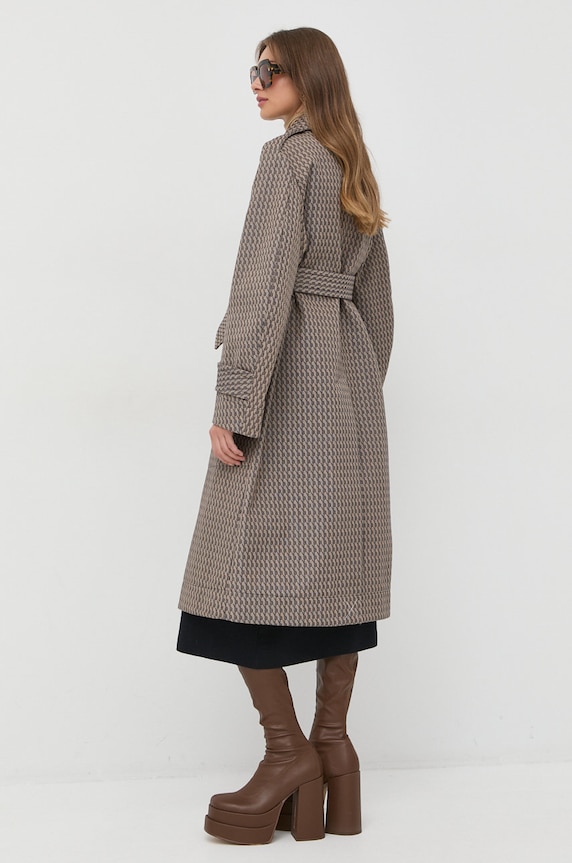 Odzież Victoria Beckham płaszcz 1422WCT004234A beżowy