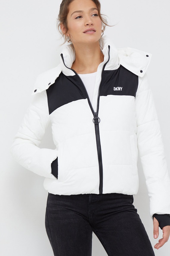 Bunda Dkny DP2J9216 biela