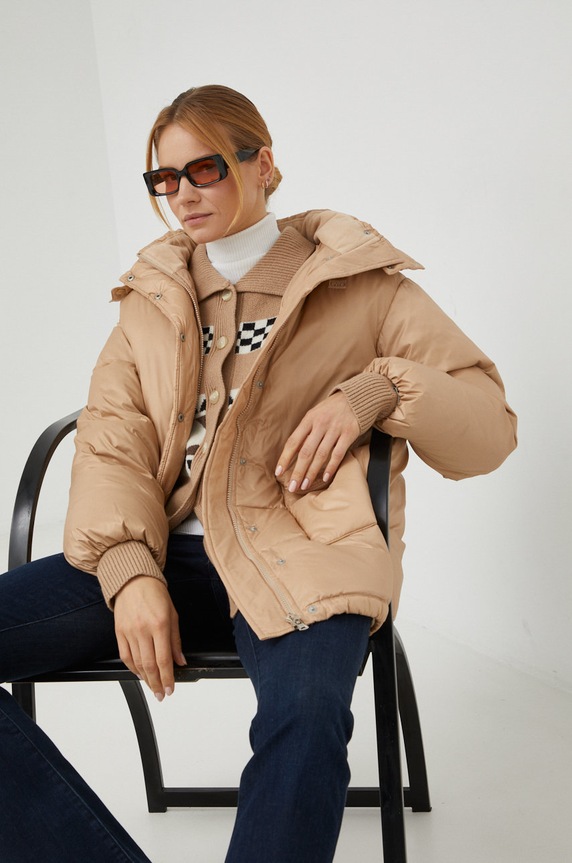 Levi's geaca de puf cu captuseala bej A3254.0002