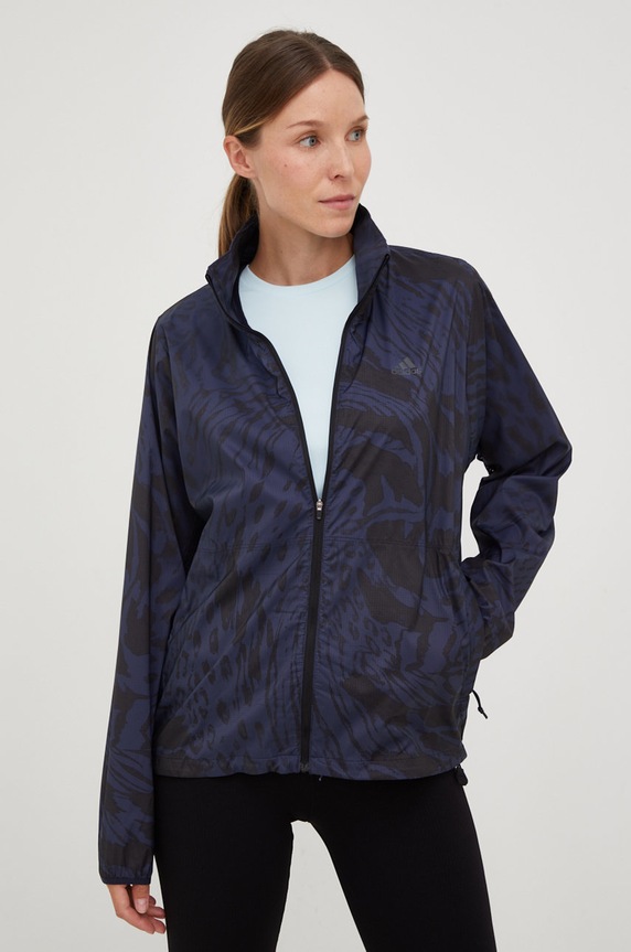 Běžecká bunda adidas Performance Fast nezateplené námořnická modř HK8993