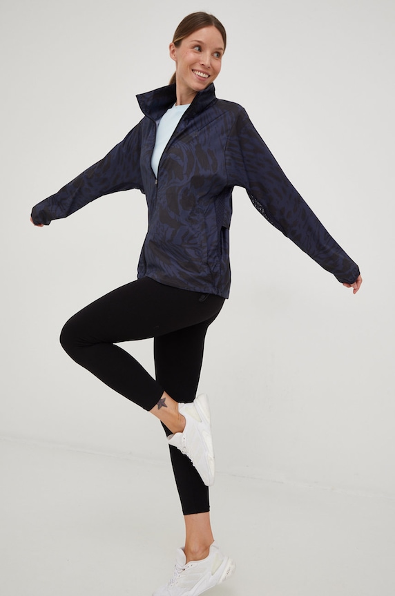 Běžecká bunda adidas Performance Fast námořnická modř HK8993