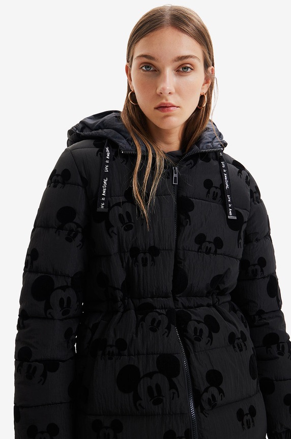 Ruházat Desigual rövid kabát 22WWEWAV fekete