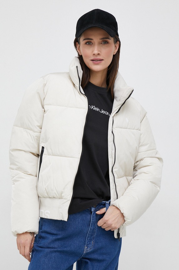 Μπουφάν Calvin Klein Jeans άλλο μπεζ J20J219830.9BYY