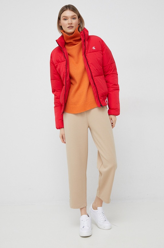 Bunda Calvin Klein Jeans J20J219830.9BYY červená AW22