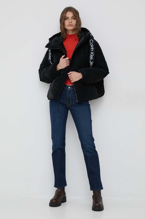 Calvin Klein Jeans kurtka J20J220017.9BYY czarny AW22