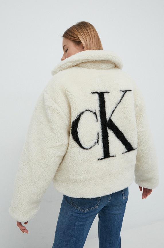 Calvin Klein Jeans bluza beżowy J20J219842.9BYY