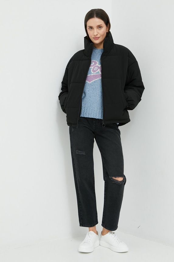 Sisley kurtka 24PWLN00X.100 czarny AW22