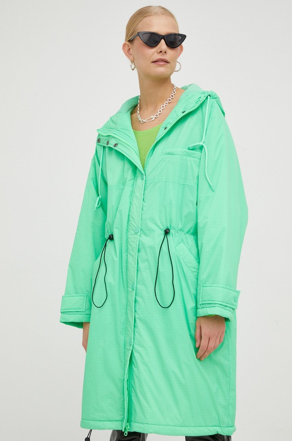 American Vintage parka pozostałe zielony LIJY17AH22