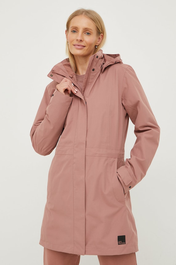 Μπουφάν Jack Wolfskin Ottawa 1107244 ροζ AW22