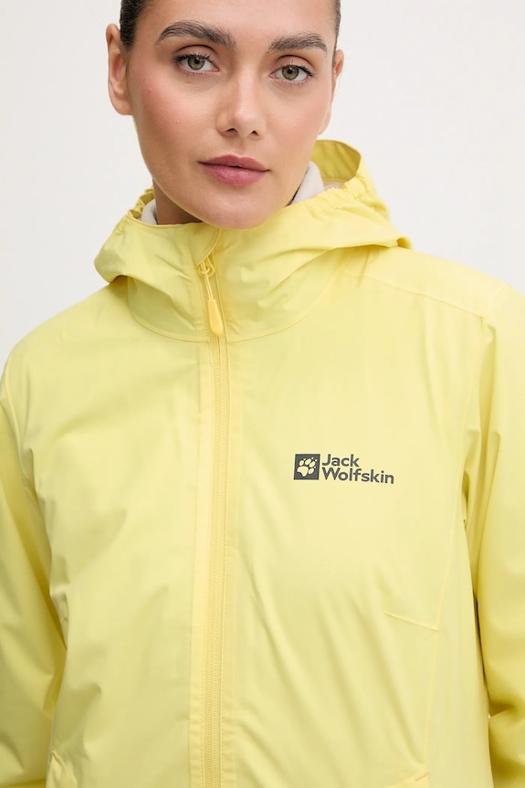 Turistická bunda Jack Wolfskin Moonrise 3in1 žltá 1115621