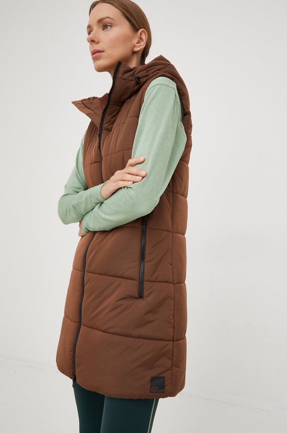Jack Wolfskin bezrękawnik pozostałe brązowy 1206991