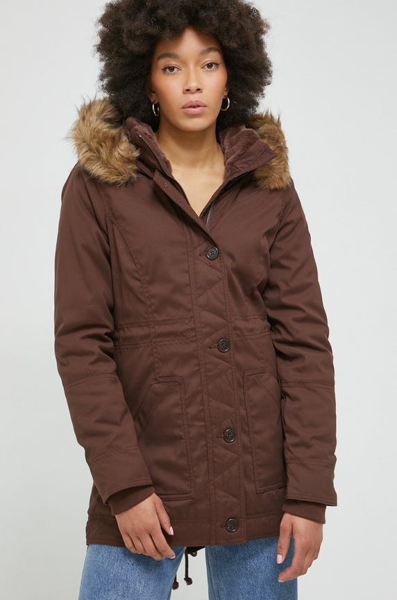 Hollister Co. parka pozostałe brązowy KI344.2300.450