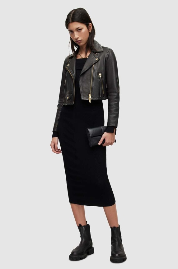 Kožený křivák AllSaints WL166X