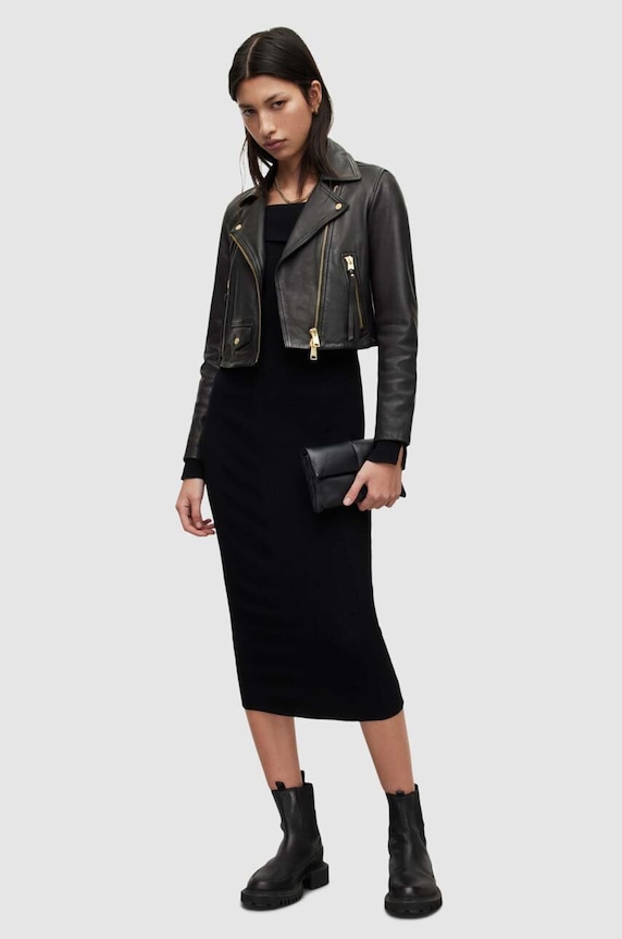 Kožený křivák AllSaints WL166X