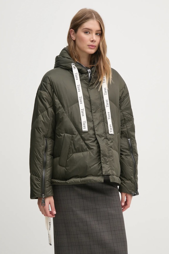 Μπουφάν με επένδυση από πούπουλα Tiffi 208050.WAIL πράσινο AW22