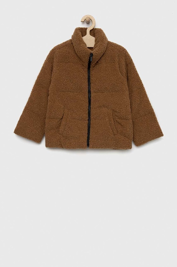 Abercrombie & Fitch kurtka dziecięca bez kaptura brązowy KI244.2808