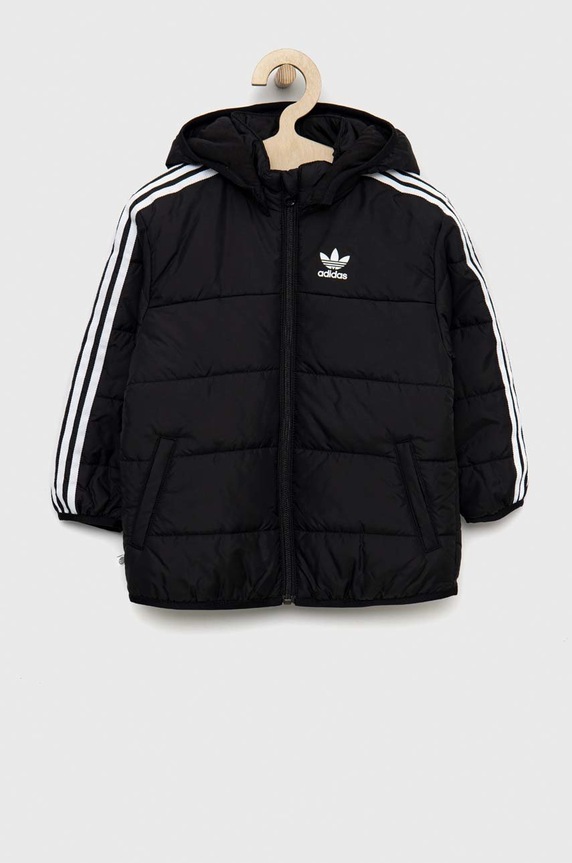 adidas Originals kurtka dziecięca pozostałe czarny HK7451