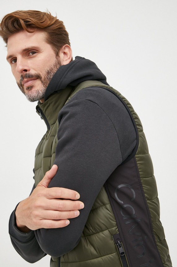 Calvin Klein bezrękawnik bez kaptura zielony K10K108292.9BYY