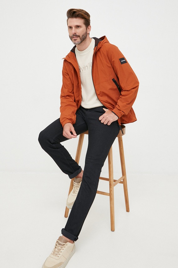 Calvin Klein kurtka K10K108627.9BYY brązowy AW22