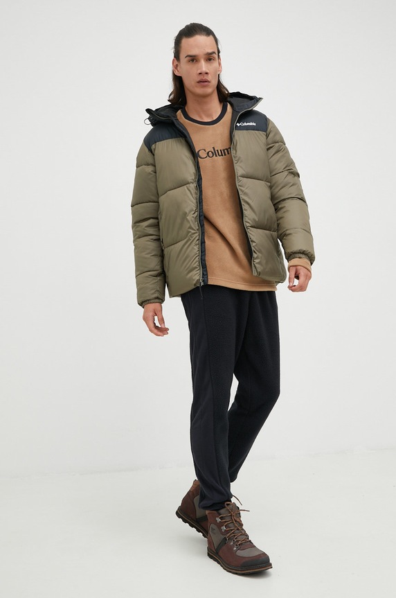 Μπουφάν Columbia Puffect Hooded Jacket 2008413 πράσινο AW23