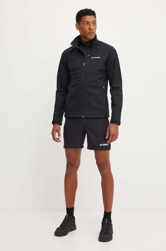 Outdoor jakna Columbia Ascender Softshell 1556534 črna SS26