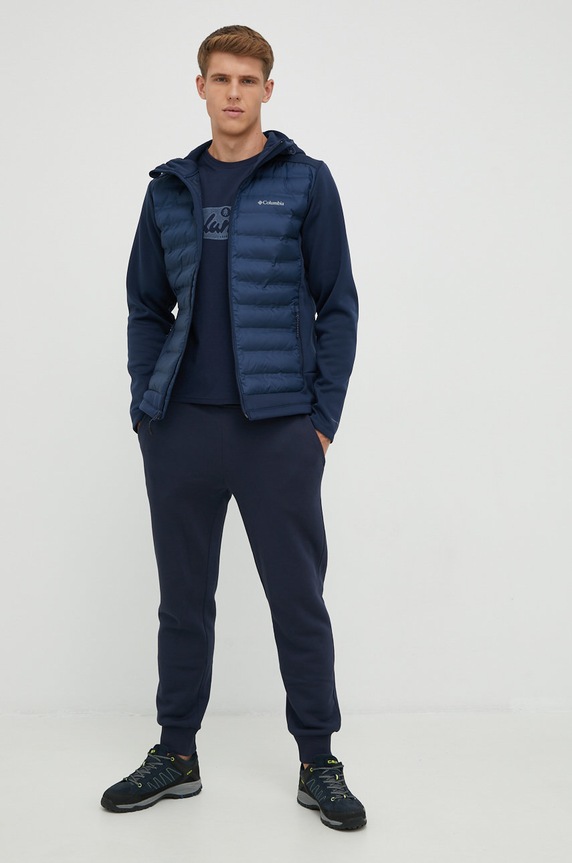 Columbia kurtka sportowa Out-Shield Hybrid 1955873 granatowy AW22