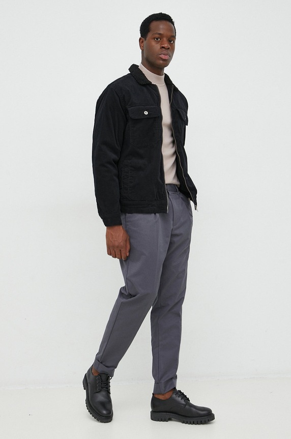 Lindbergh kurtka sztruksowa 30.301056.BLACK czarny AW22