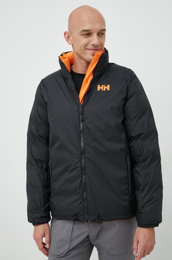 Oboustranná péřová bunda Helly Hansen HH REVERSIBLE DOWN s podšívkou oranžová 53890