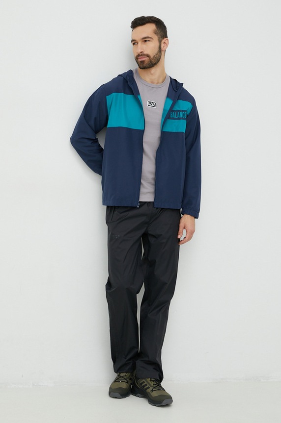 Μπουφάν New Balance MJ23900TMT σκούρο μπλε AW22