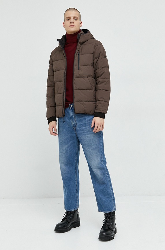 Abercrombie & Fitch rövid kabát KI132.3414.400 barna AW22