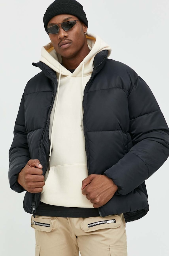 Abercrombie & Fitch kurtka bez kaptura czarny KI132.3505.900