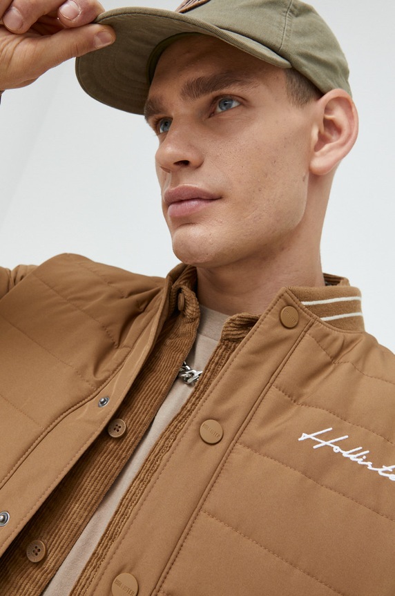 Hollister Co. kurtka bomber brązowy KI332.2527.475
