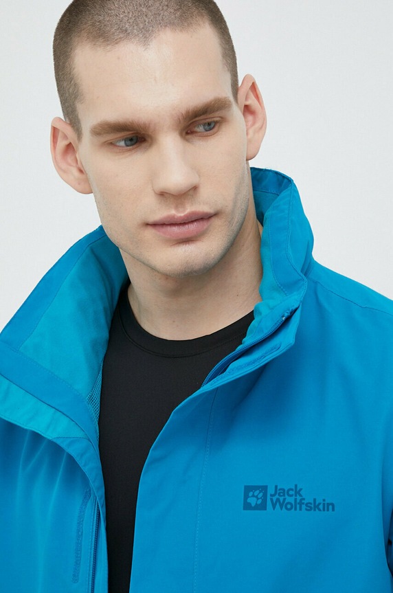 Jack Wolfskin kurtka outdoorowa Stormy Point 1111142 niebieski