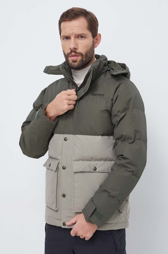 Marmot kurtka puchowa pozostałe zielony M13291