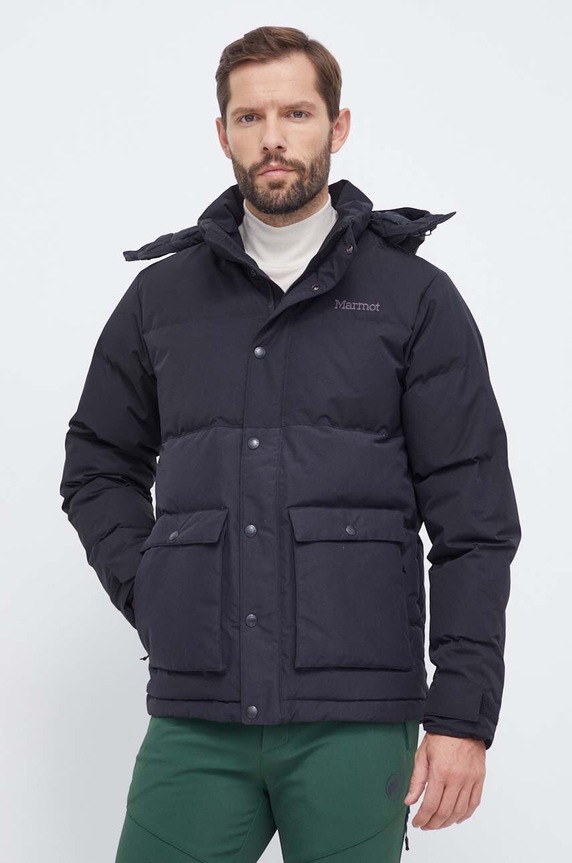 Marmot kurtka puchowa pozostałe czarny M13291