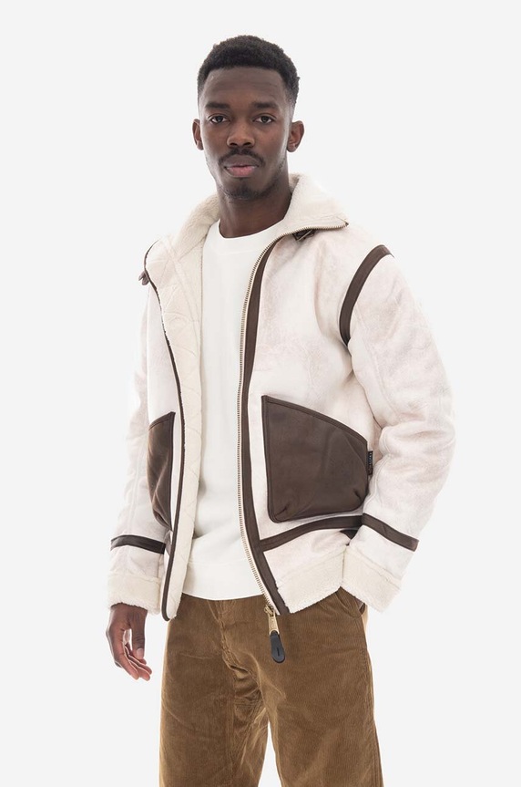 Bunda Alpha Industries B3 Arctic prechodné biela 108109.300