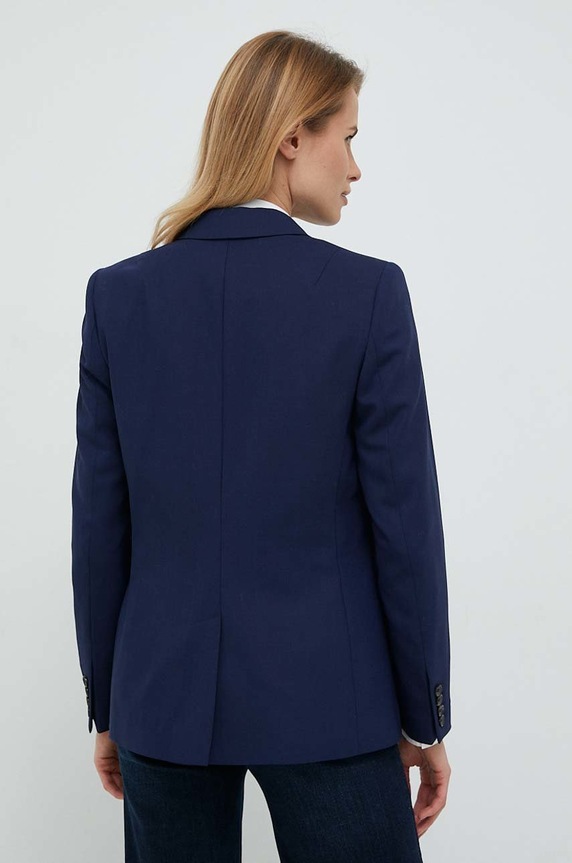 Odzież PS Paul Smith marynarka lniana W2R.248J.J30408 granatowy